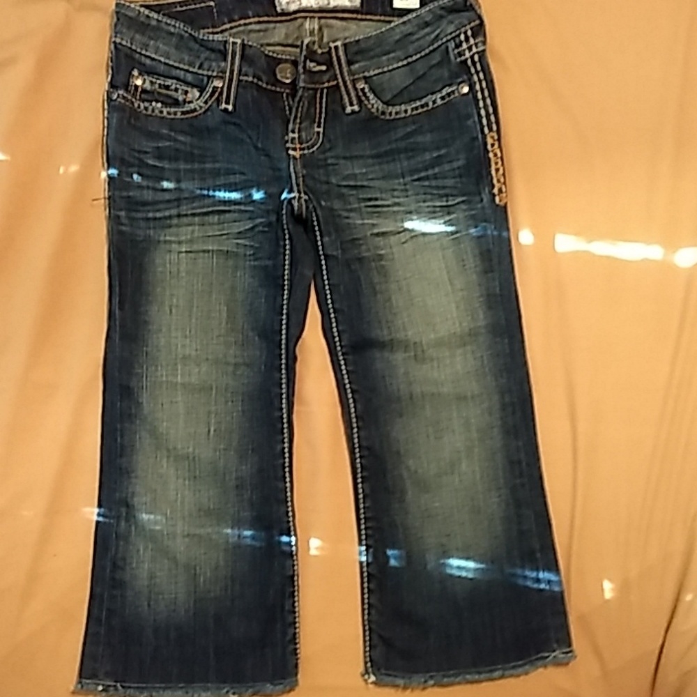 Jean capris from buckle